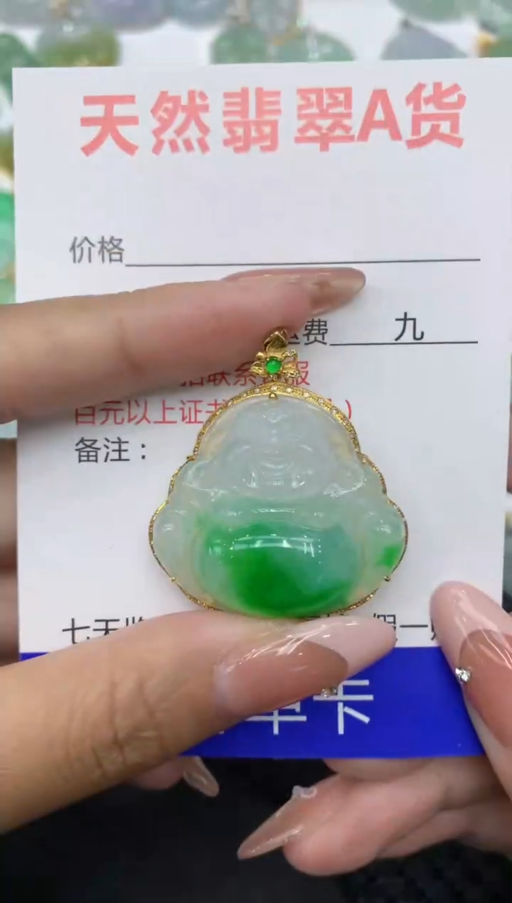 【闪购商品】翡翠颈饰18K金镶嵌111111111