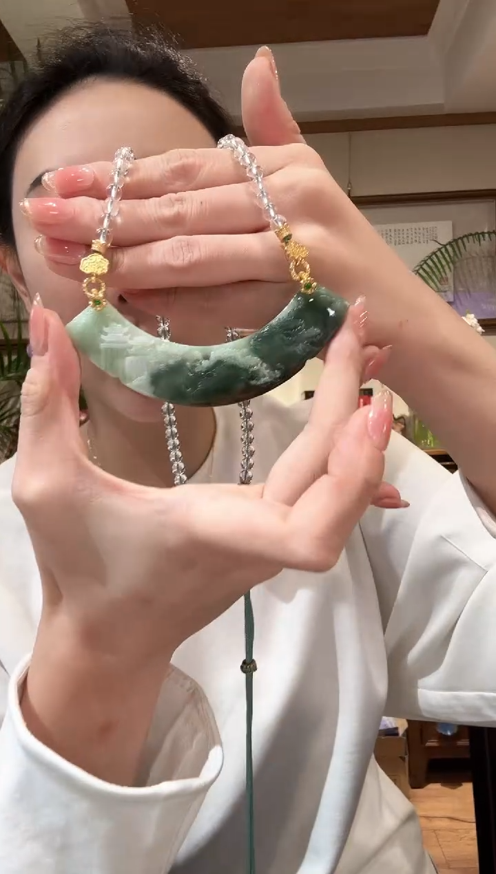 【闪购商品】翡翠颈饰未镶嵌国风