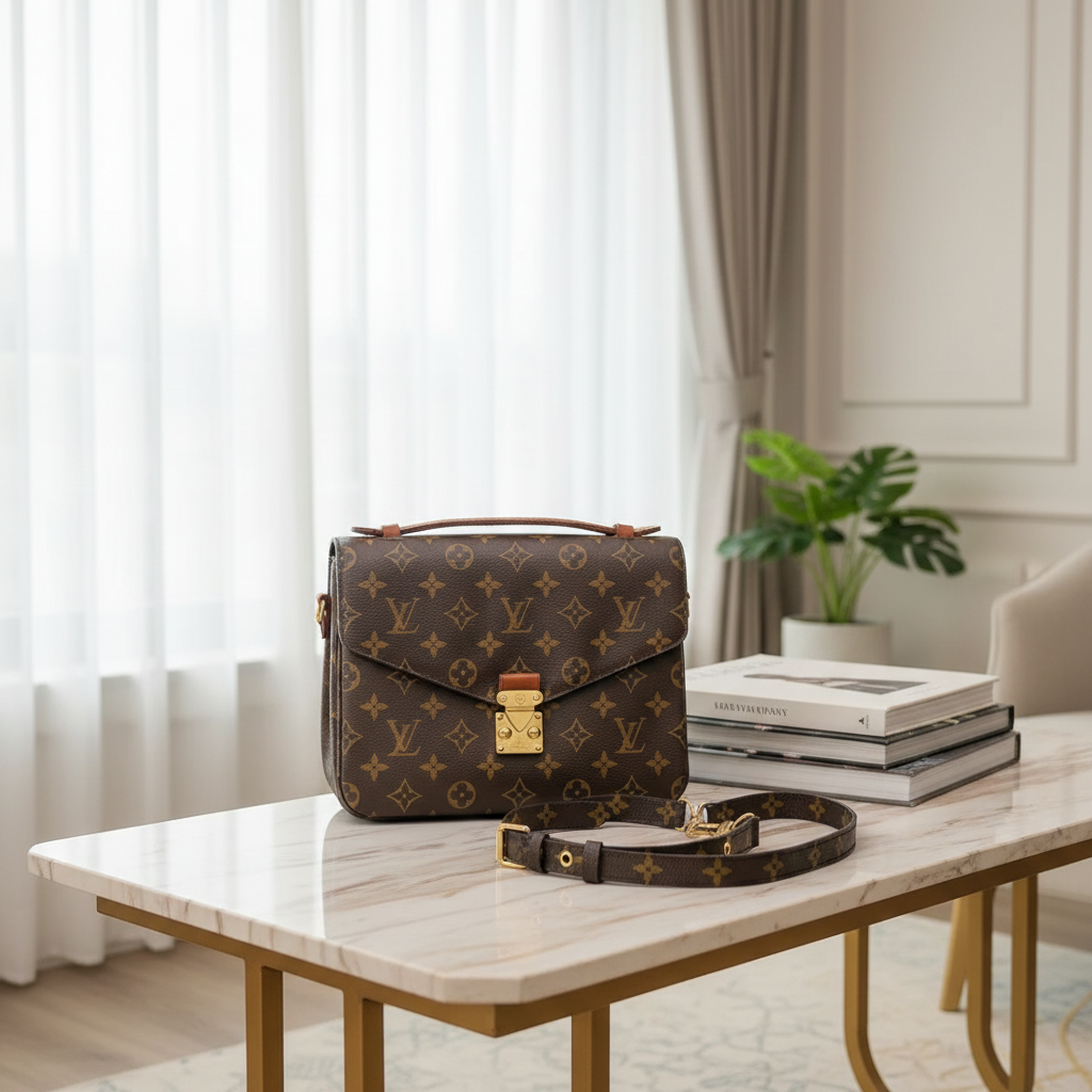 95新 LouisVuitton/路易威登  老花邮差包 1802 4034 