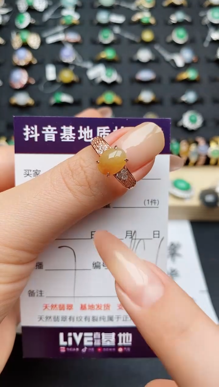 翡翠戒指银S925镶嵌...........