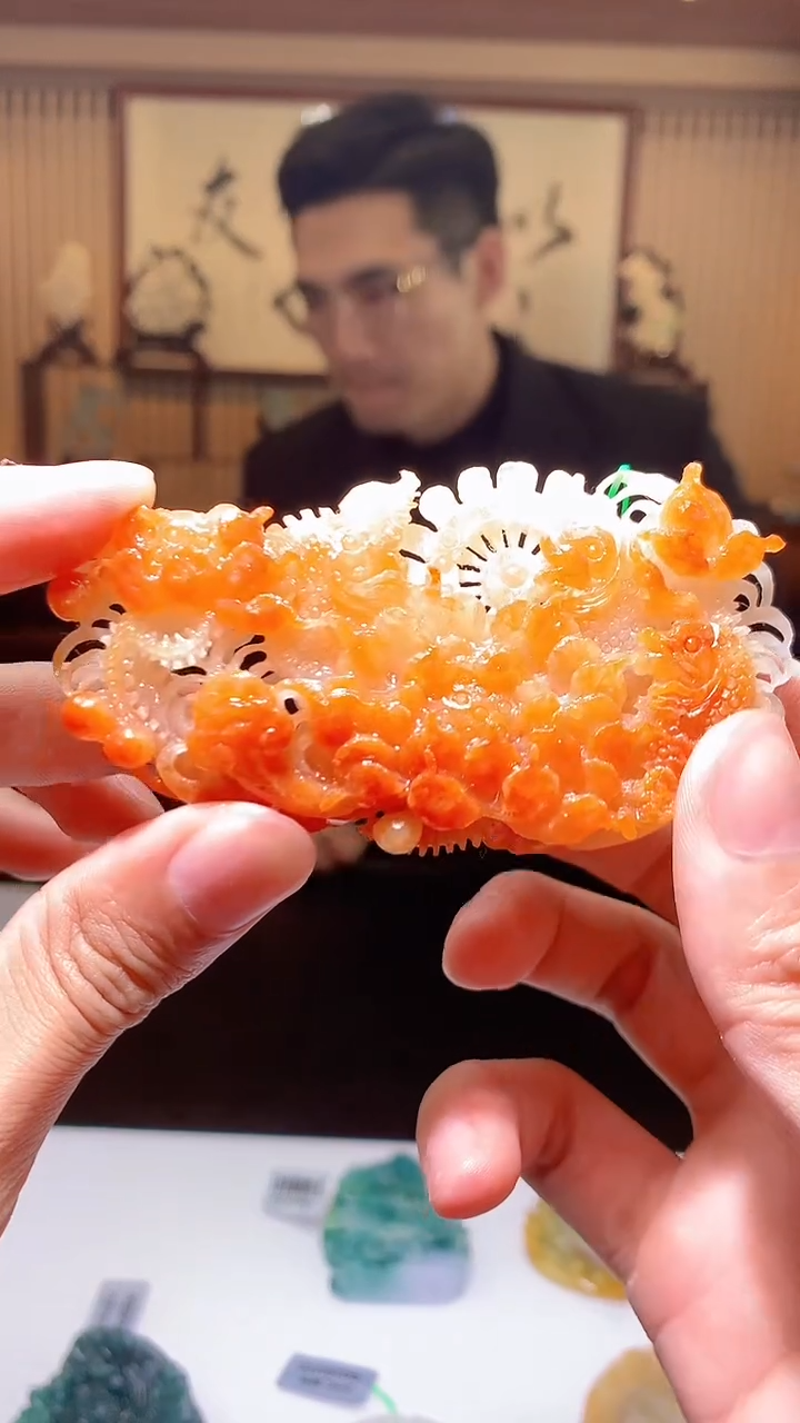 【闪购商品】定制翡翠未镶嵌1085hm-毛货挂件2
