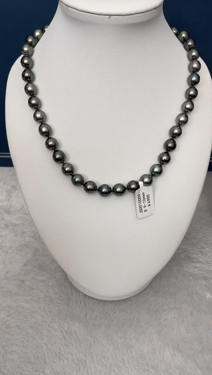 【闪购商品】海水珍珠颈饰未镶嵌大溪地9-10mm（多样性发一）