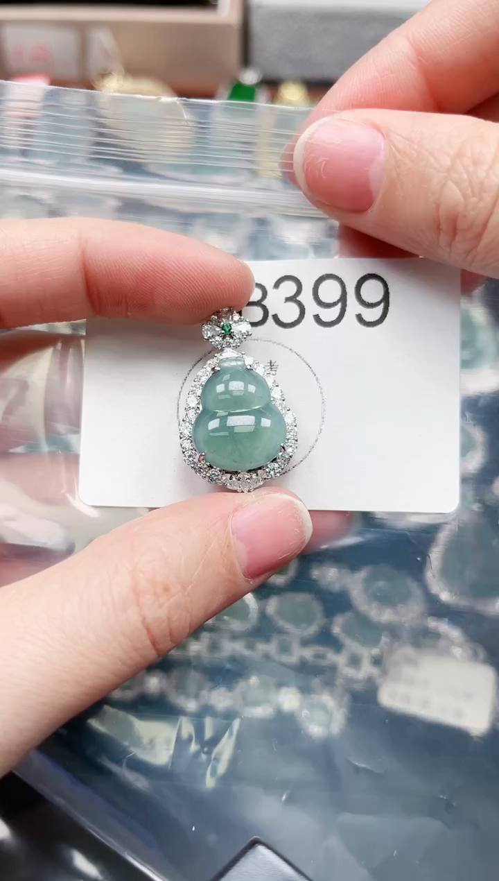 【闪购商品】翡翠颈饰未镶嵌399赠皮绳