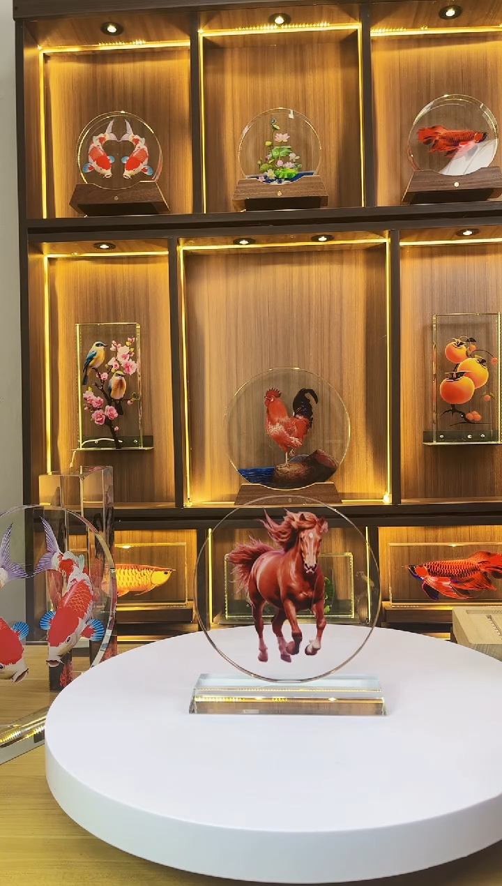 玻璃迷**柏小圆形尺寸15.1骏马