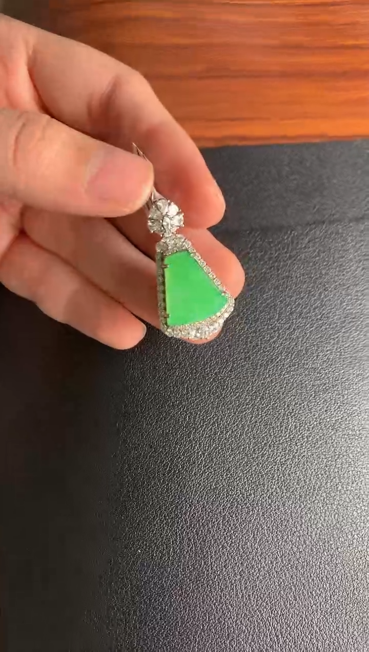 【闪购商品】翡翠颈饰银S925镶嵌翡翠