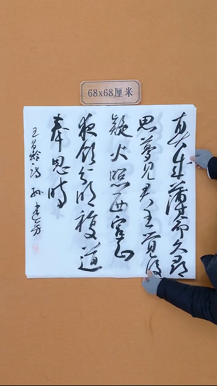 书法孙建芳 河北 兰亭佳作 68*68  四平尺 