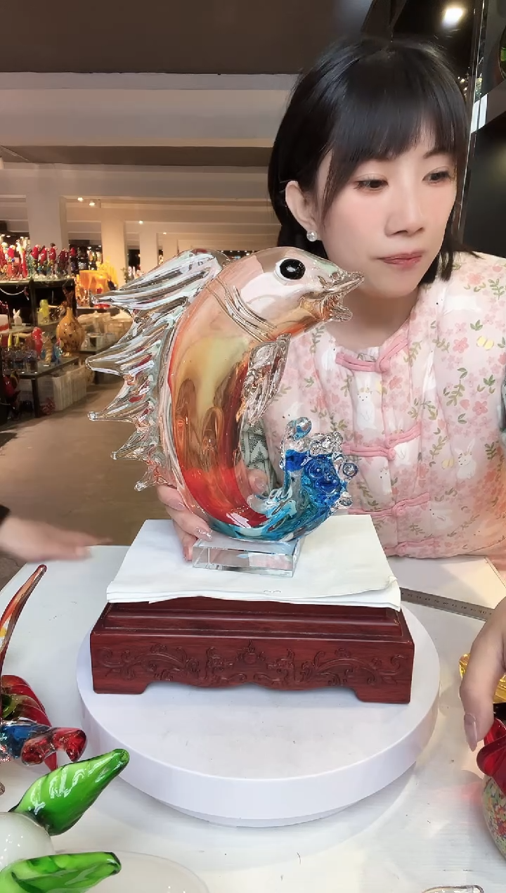 【闪购商品】茶盏琉璃摆件家居摆件