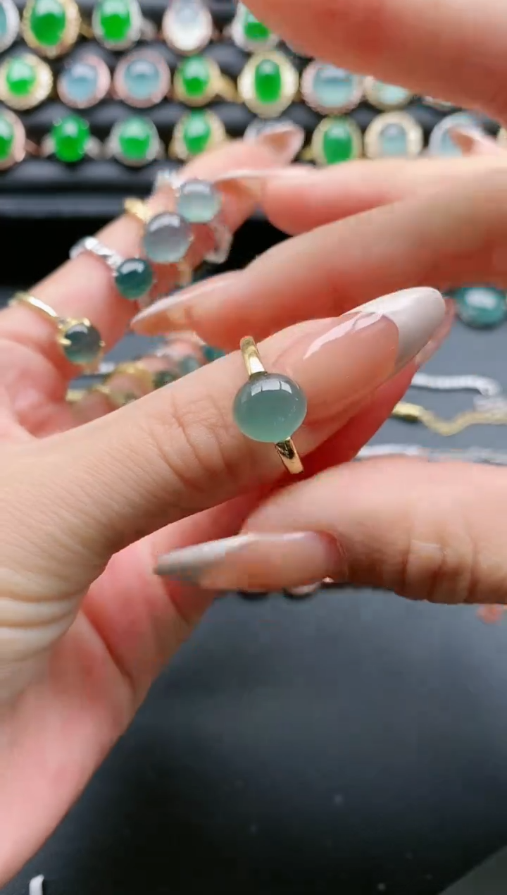 【闪购商品】翡翠戒指银S925镶嵌11111111