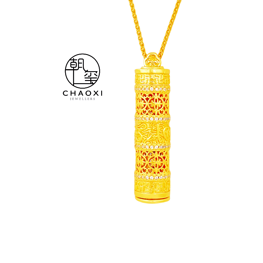 合金锆石吊坠 CHAOXI/朝玺 随身佛吊坠项链6503
