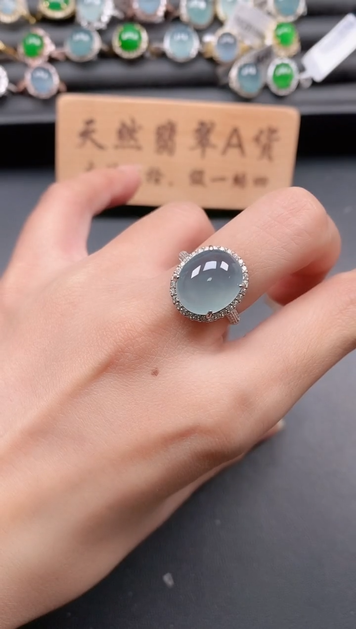 银S925镶嵌戒指翡翠1111111111