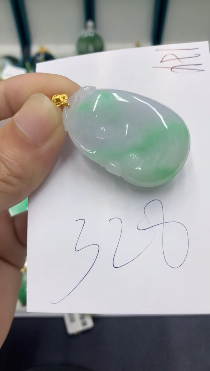 【闪购商品】翡翠颈饰18K金镶嵌翡翠