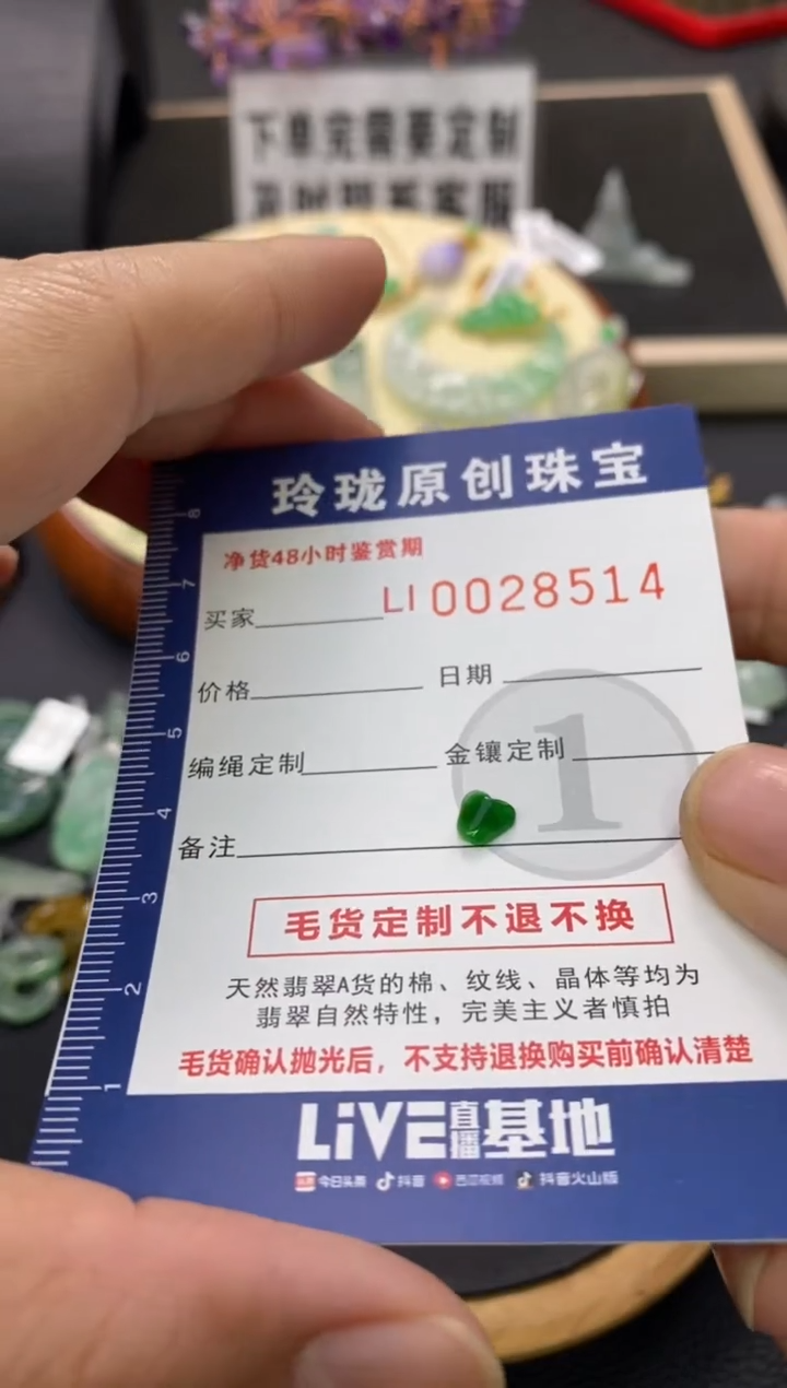 【闪购商品】翡翠颈饰未镶嵌翡翠净货28514