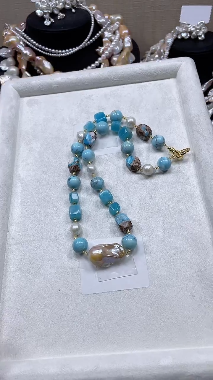 未镶嵌项链淡水珍珠【纯恬饰品】