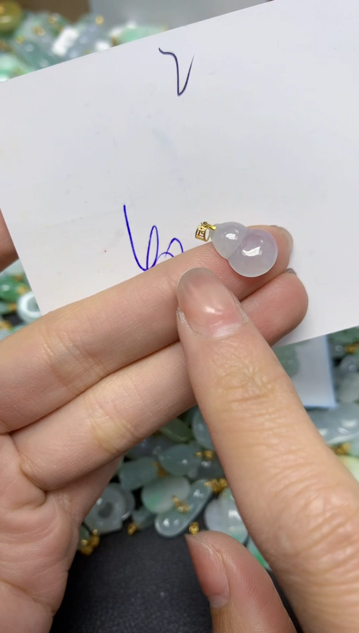 【闪购商品】翡翠颈饰18K金镶嵌 天然翡翠A货