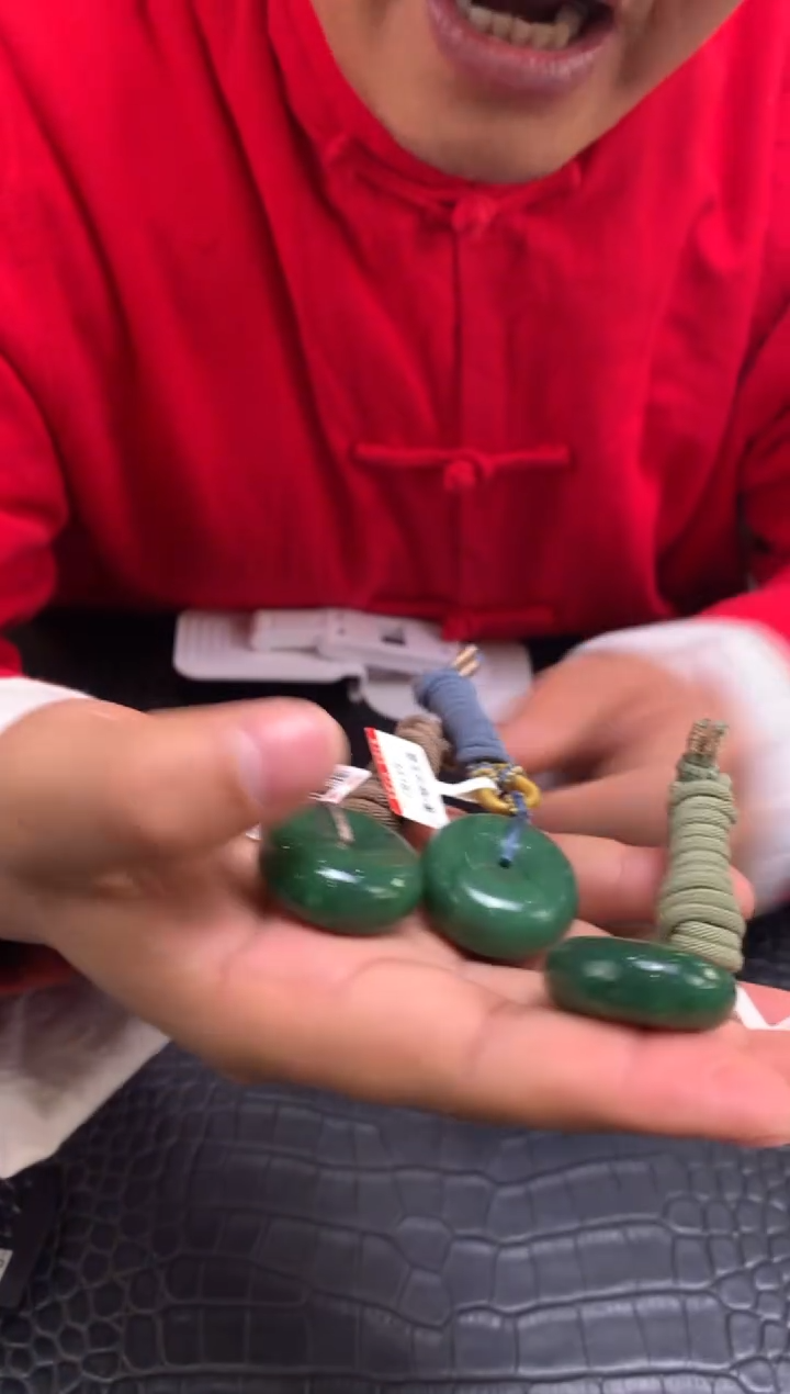 【闪购商品】和田玉碧玉平安扣未镶嵌多样性发一