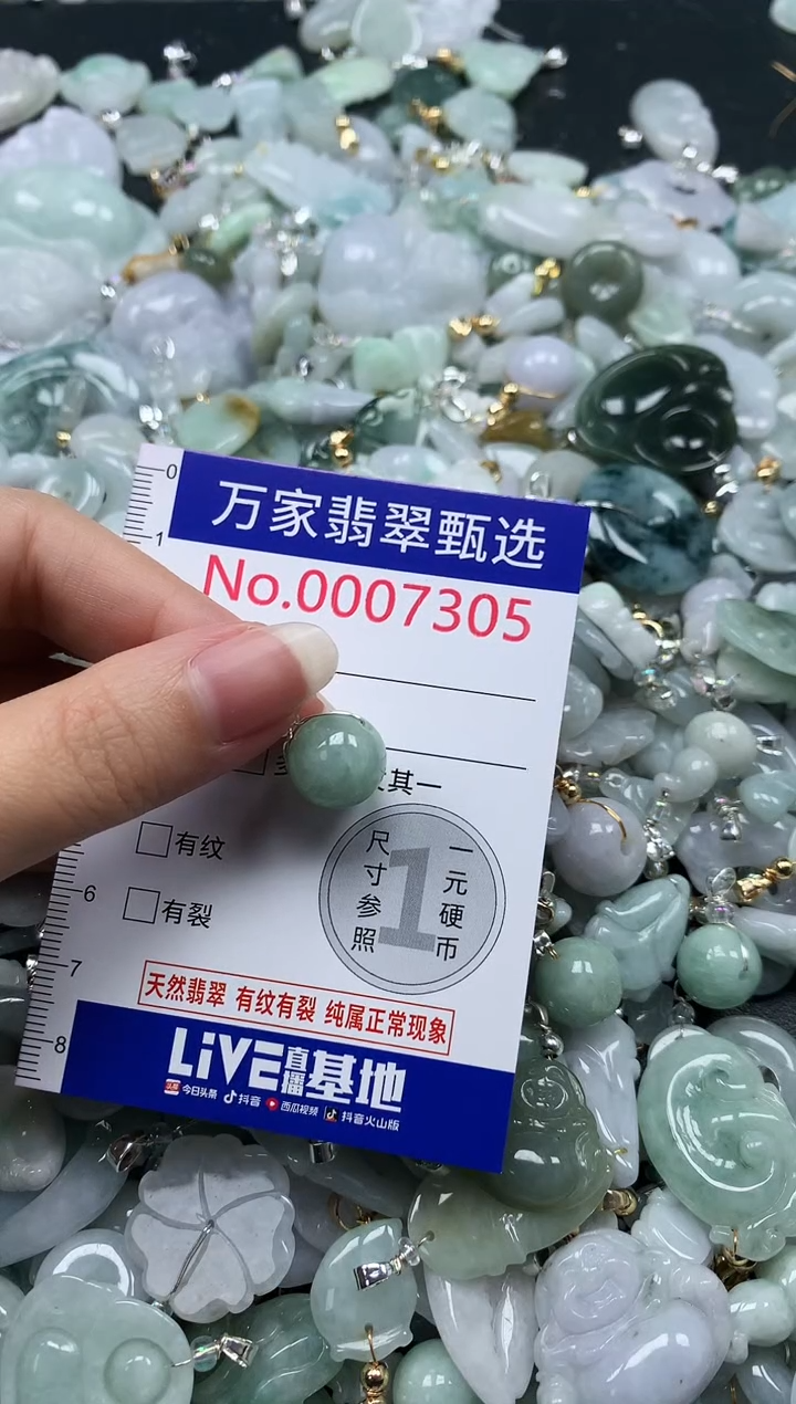 吊坠(不含链)未镶嵌翡翠7305