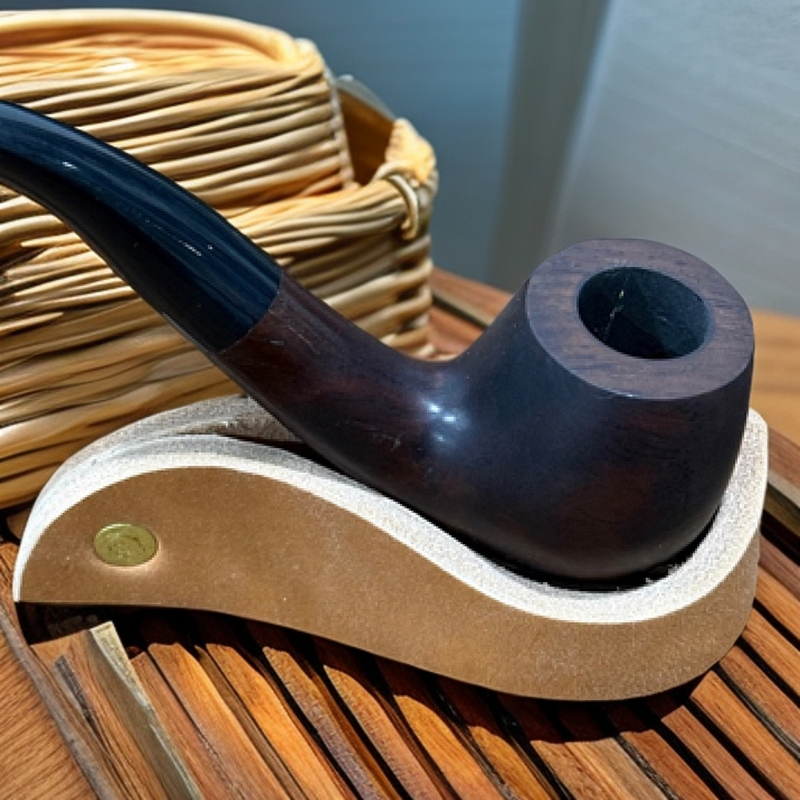 真皮烟斗架美鞍革头层牛皮便携烟斗架烟具收纳男士个性烟斗配件