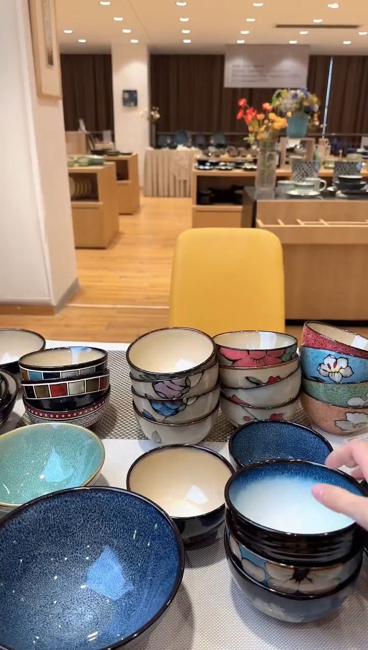 瓷片6只米饭碗玉泉