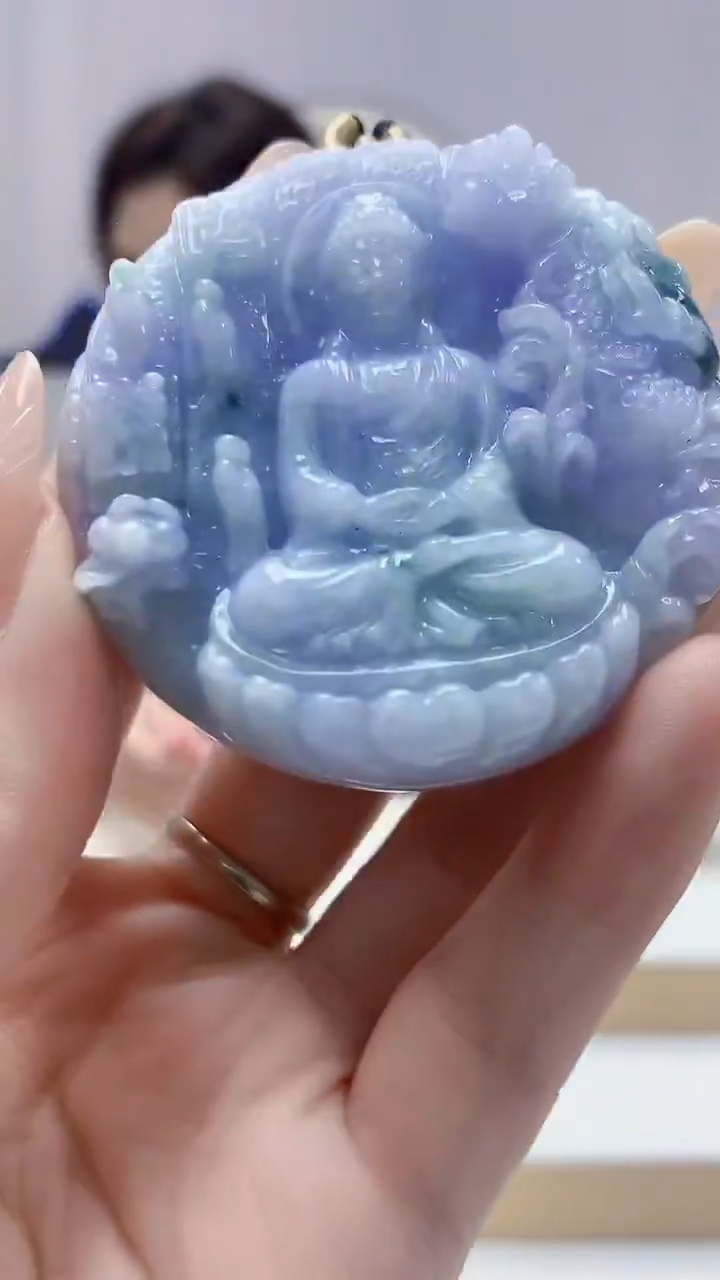未镶嵌定制翡翠4829DD-毛货挂件109