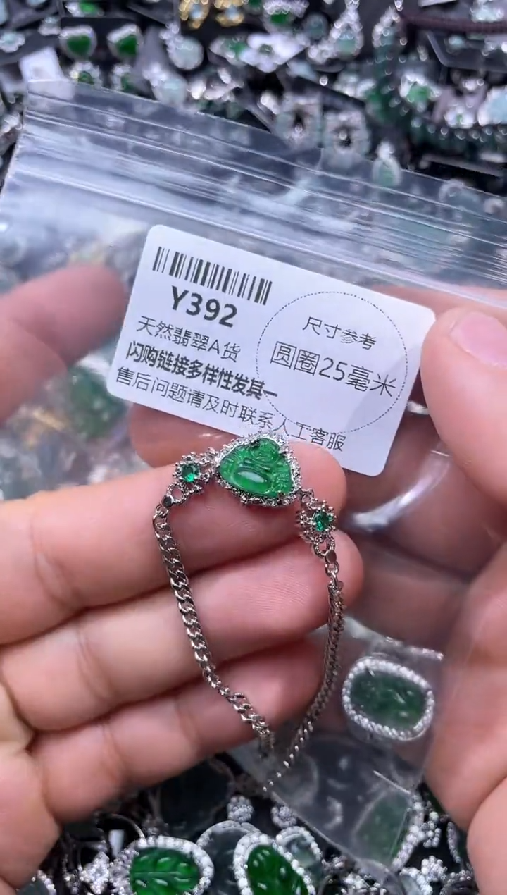 【闪购商品】翡翠颈饰未镶嵌Y392手链