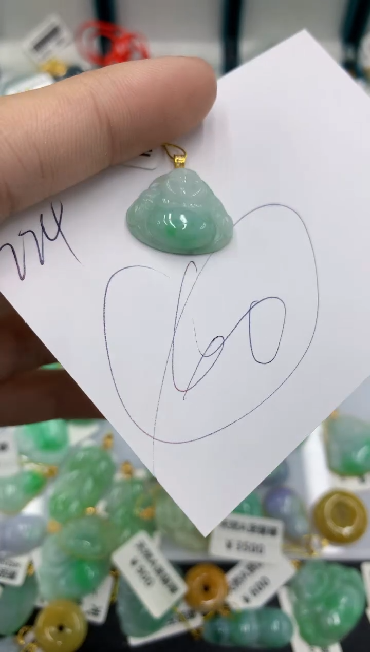 【闪购商品】翡翠颈饰18K金镶嵌号链接1111