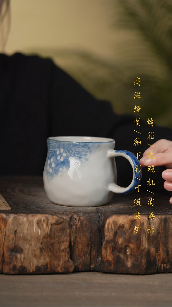 瓷片景德镇高温釉下彩可微波烤箱洗碗机