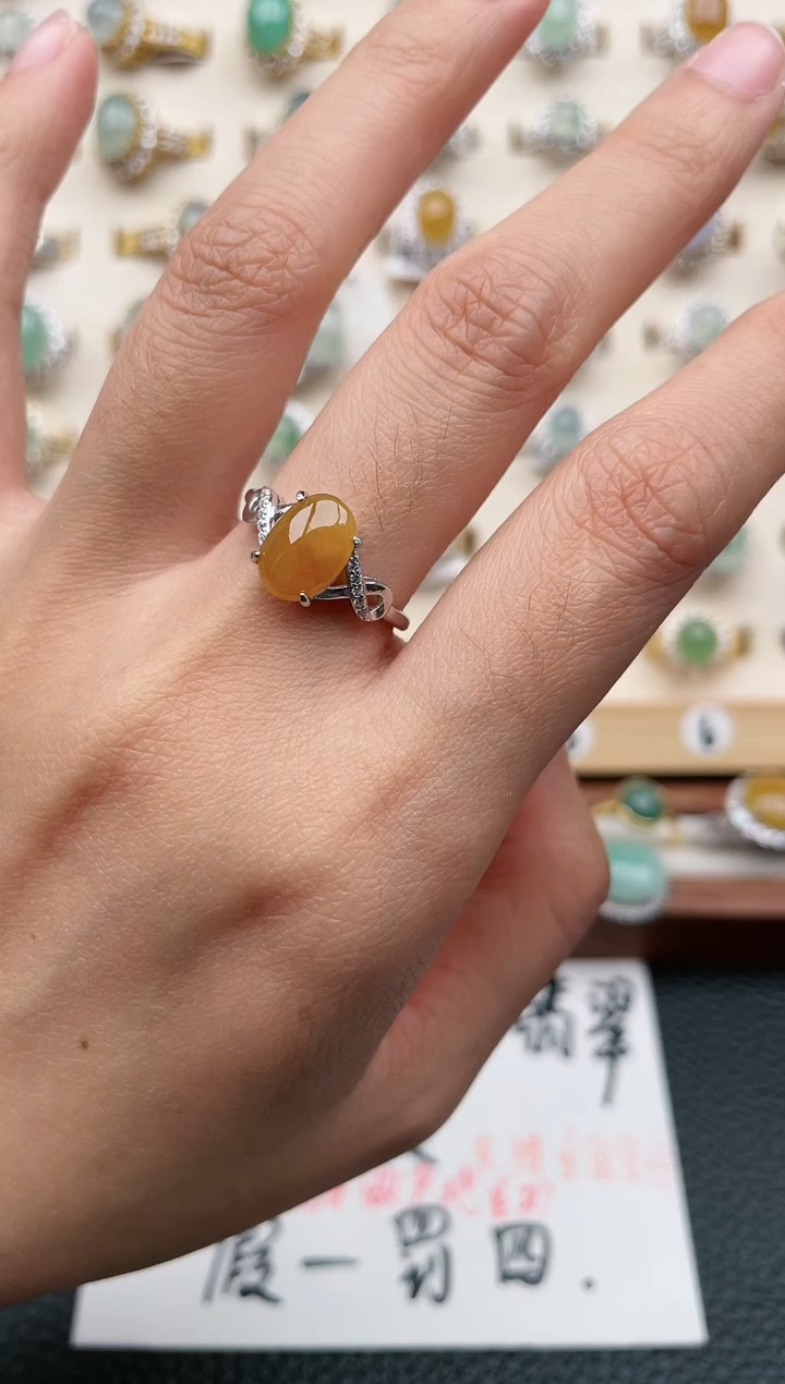【闪购商品】翡翠戒指银S925镶嵌1111