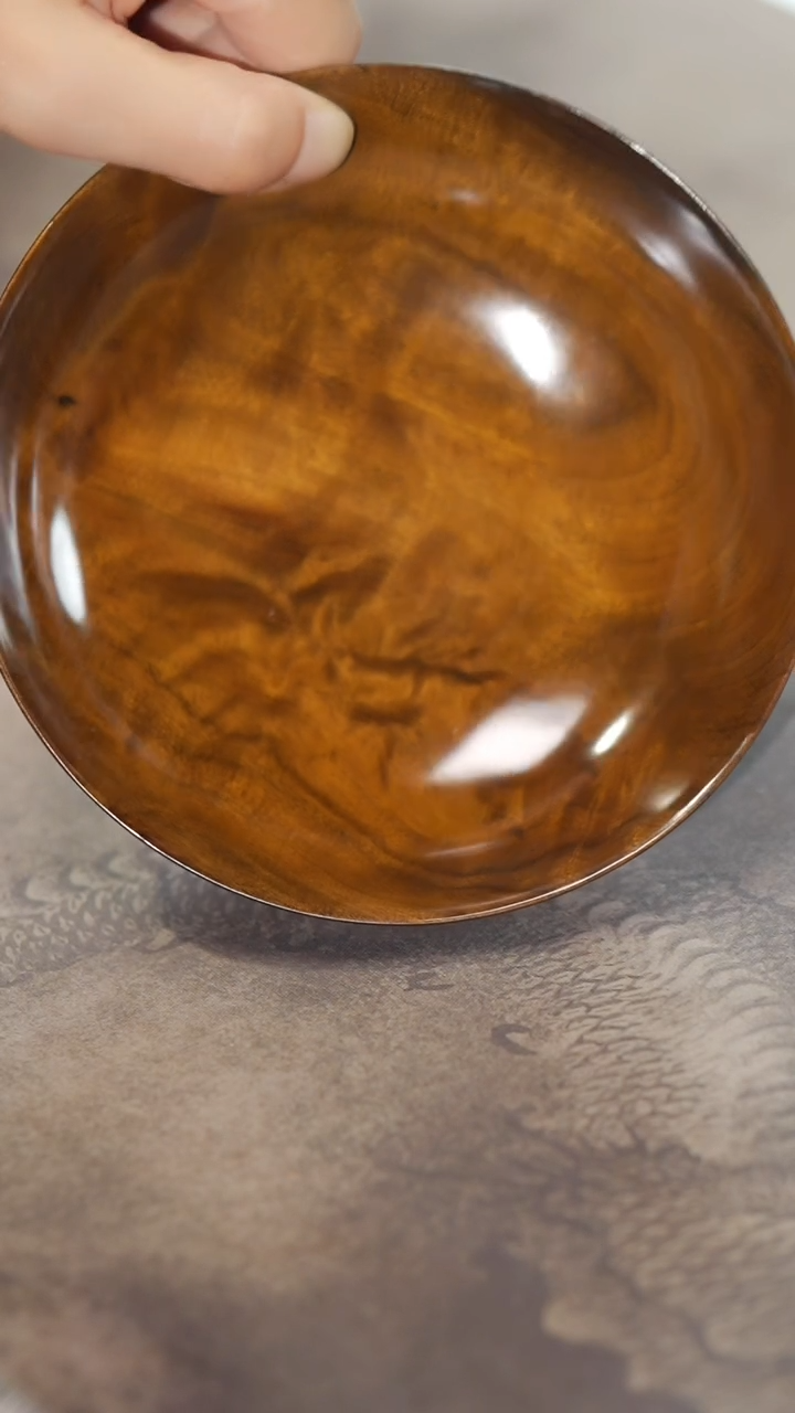 金丝楠744漆款木碗圆盘