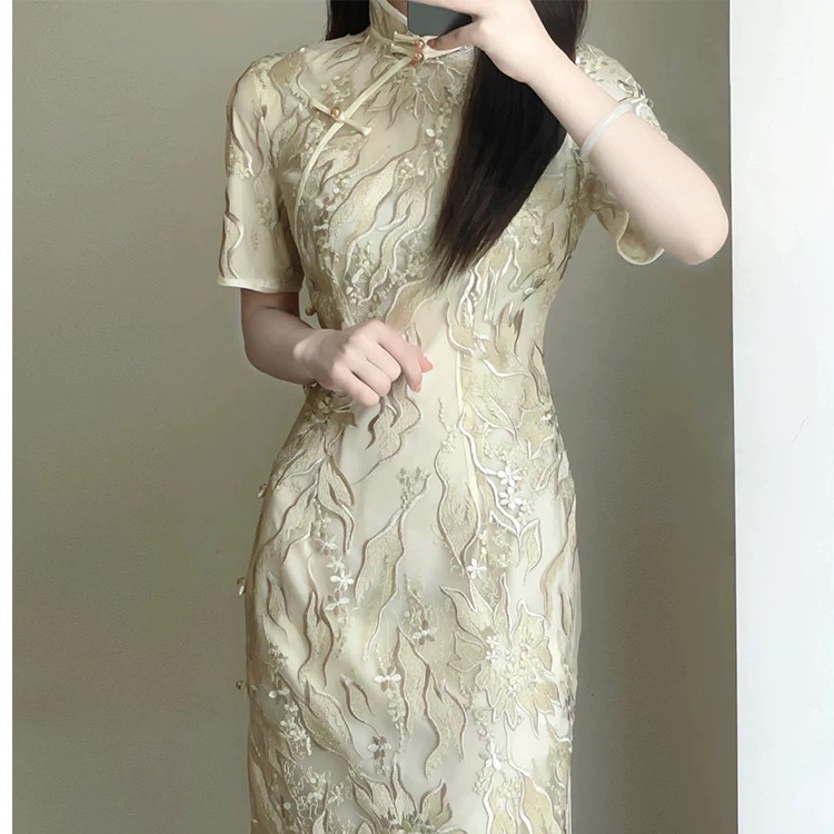 【下单备注编号】万金Vintage旗袍直播专用链接   新中式旗袍中国风