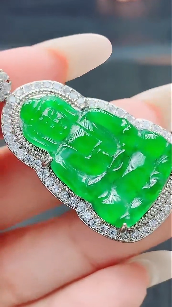 未镶嵌挂件翡翠天然翡翠