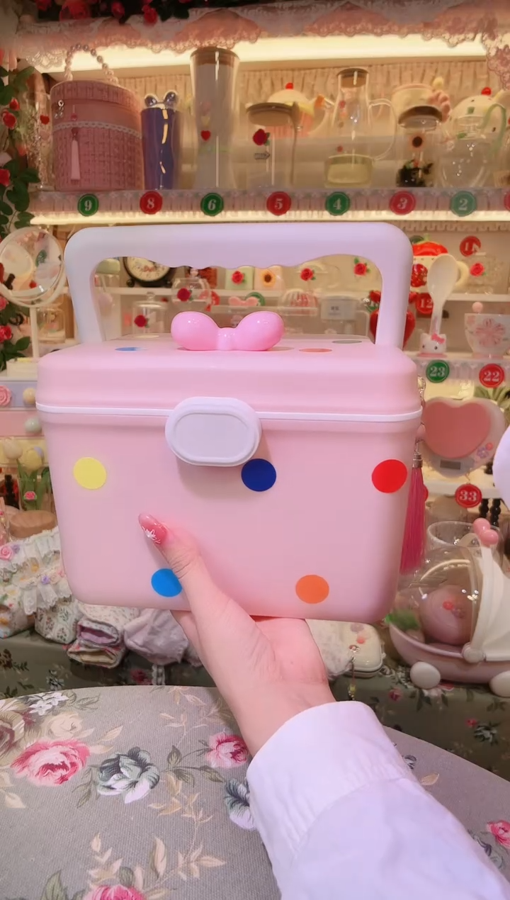 便携药箱粉色——手工制作品质好！