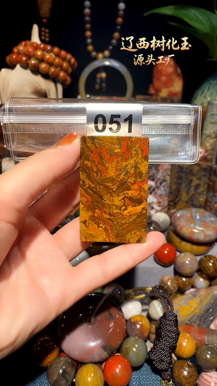 未镶嵌-硅化玉天然北票硅化玉吊坠