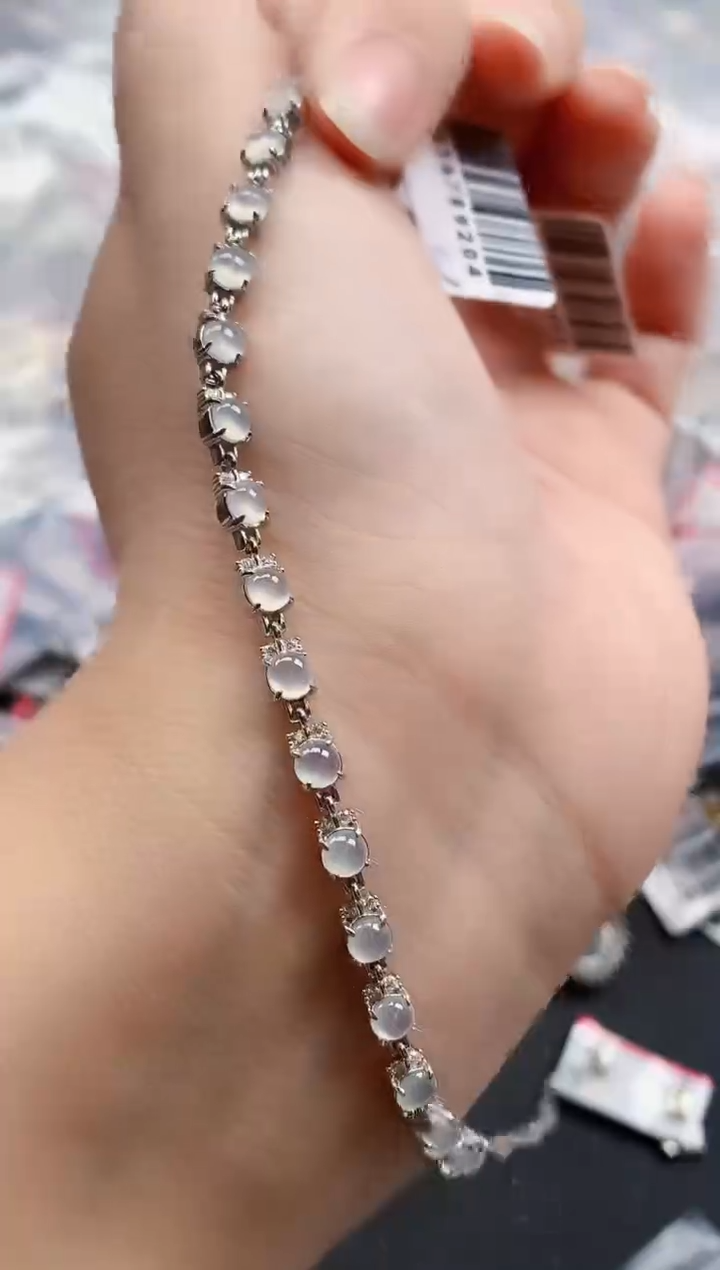 银S925镶嵌戒指翡翠天然A货缅甸翡翠