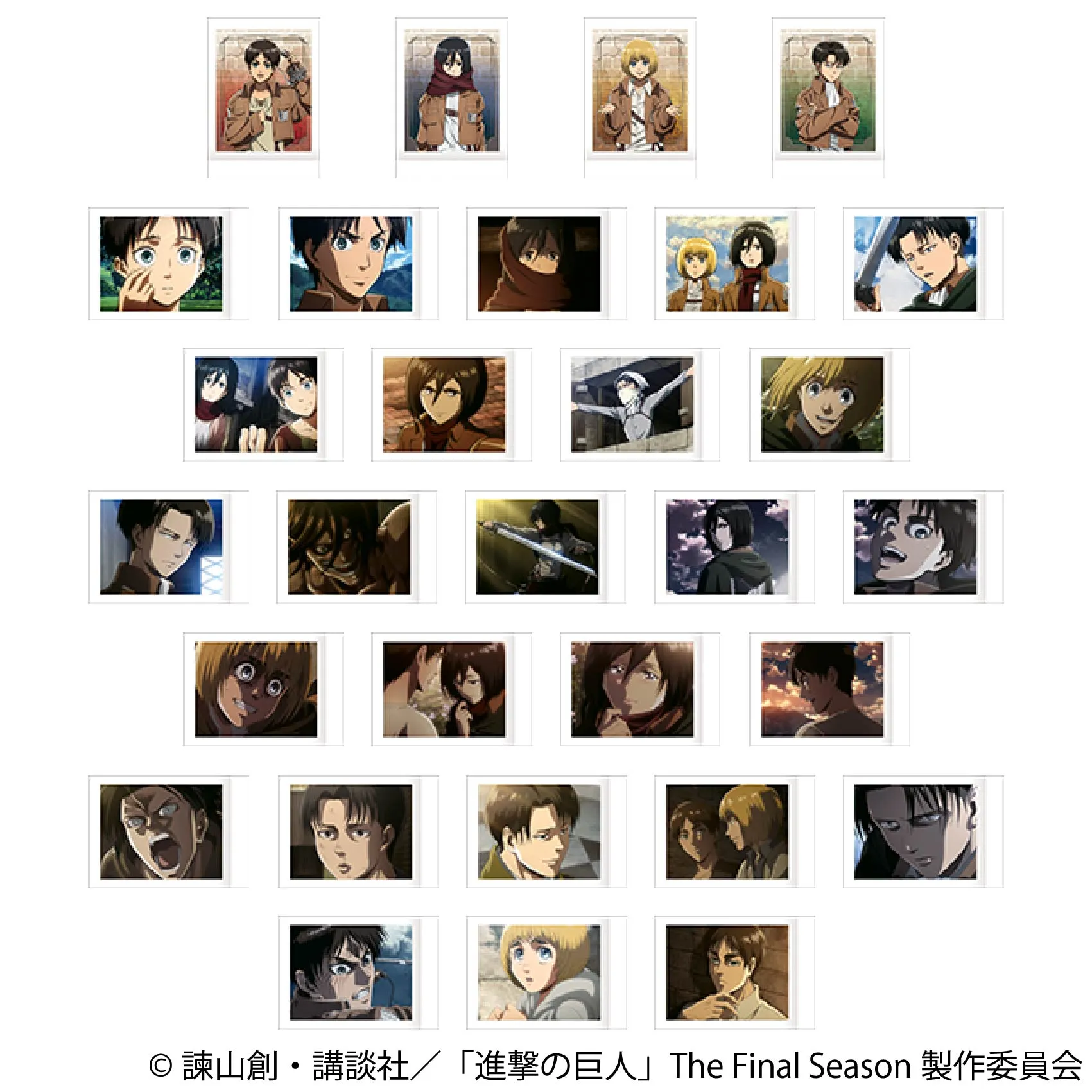 Movic进击的巨人 拍立得 盲盒（1包3张）