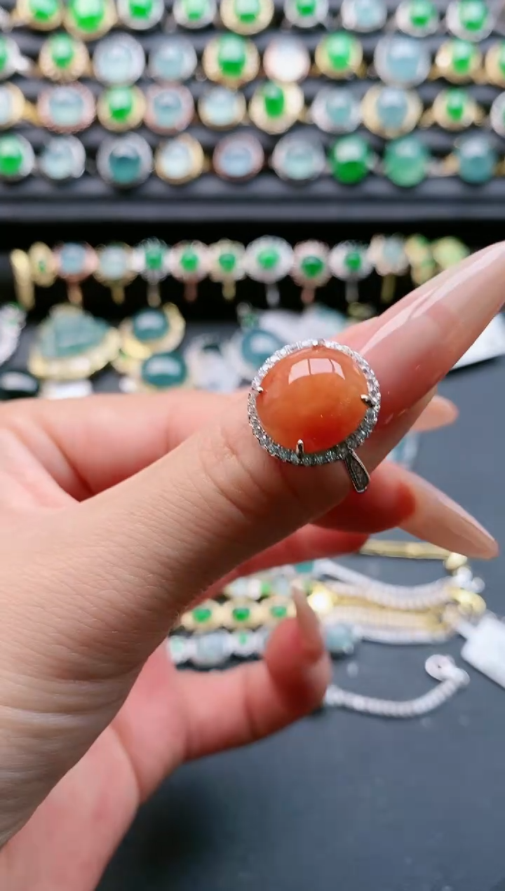 【闪购商品】翡翠戒指银S925镶嵌11111111