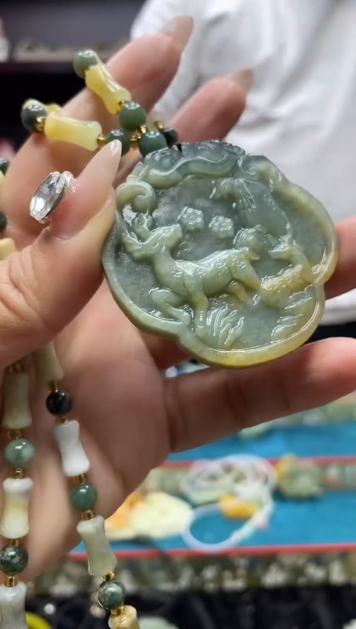 未镶嵌岫玉吊坠多样性发*货拍一发一
