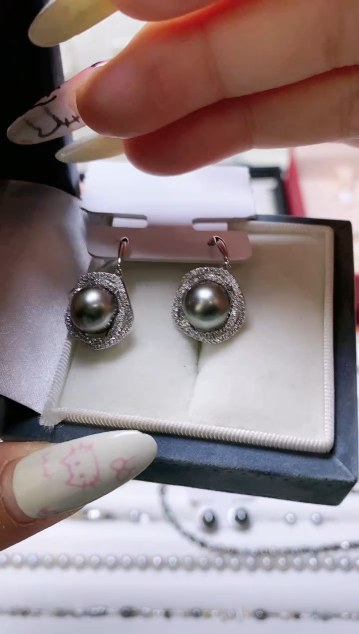 【闪购商品】海水珍珠耳饰银S925镶嵌225