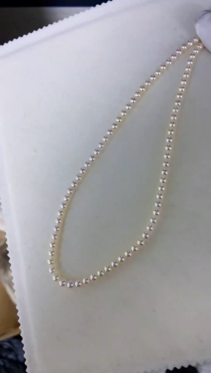 【闪购商品】海水珍珠饰品银S925镶嵌4-5小米链