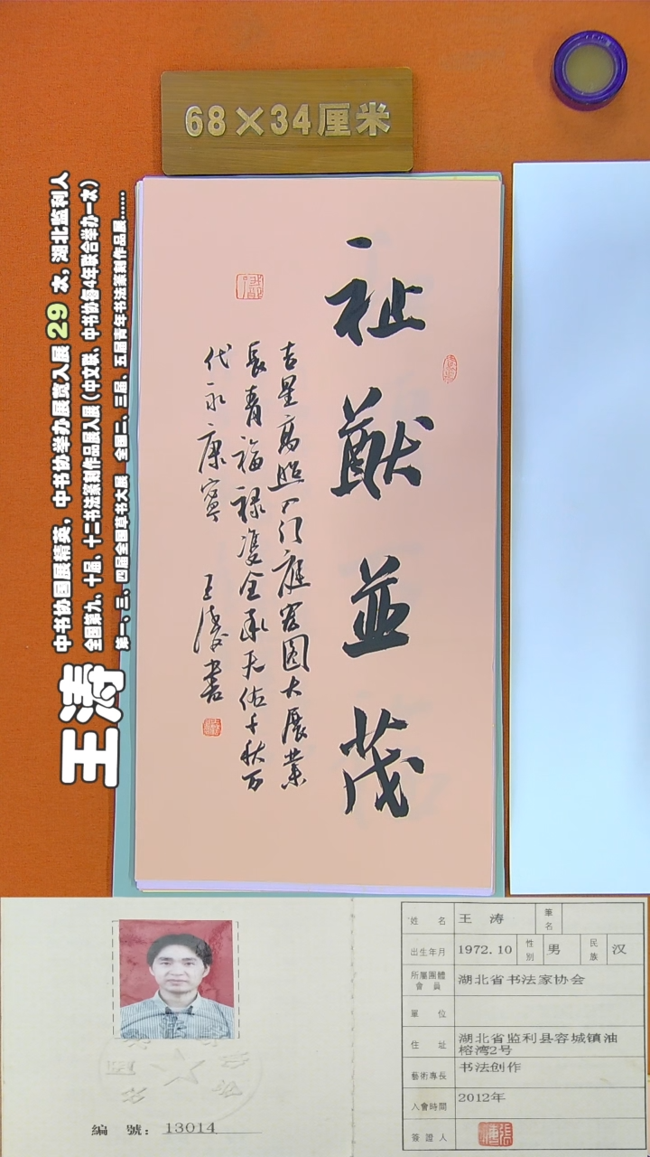 书法161R王涛书法作品