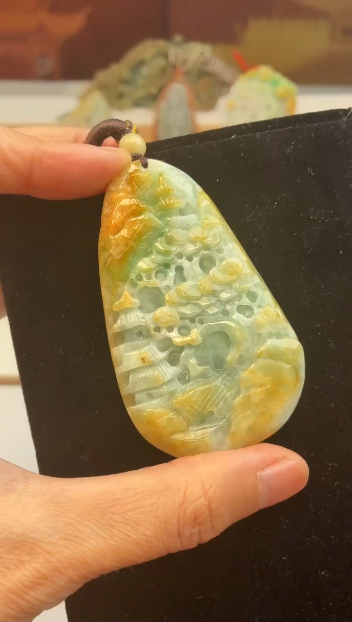 颈饰未镶嵌翡翠牌子