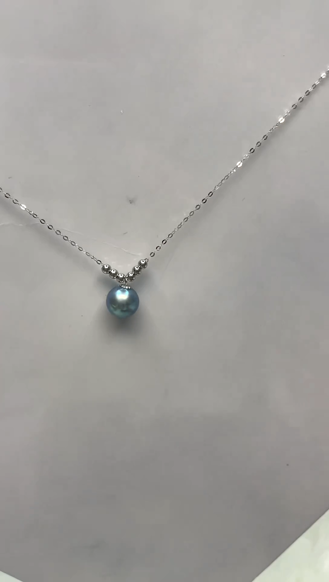 海水珍珠18K金镶嵌颈饰8.6