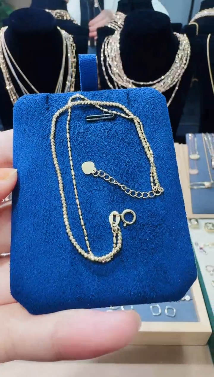 【闪购商品】18K金手链双层手链浅色黄
