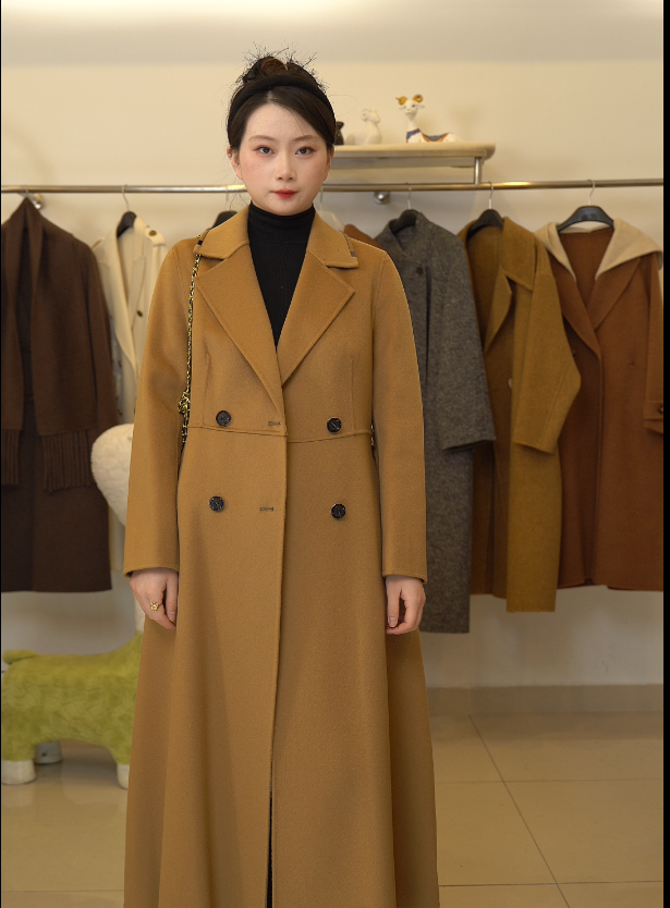 【山羊绒大衣】30山羊绒70超细羊毛宽松宽松毛呢83009款