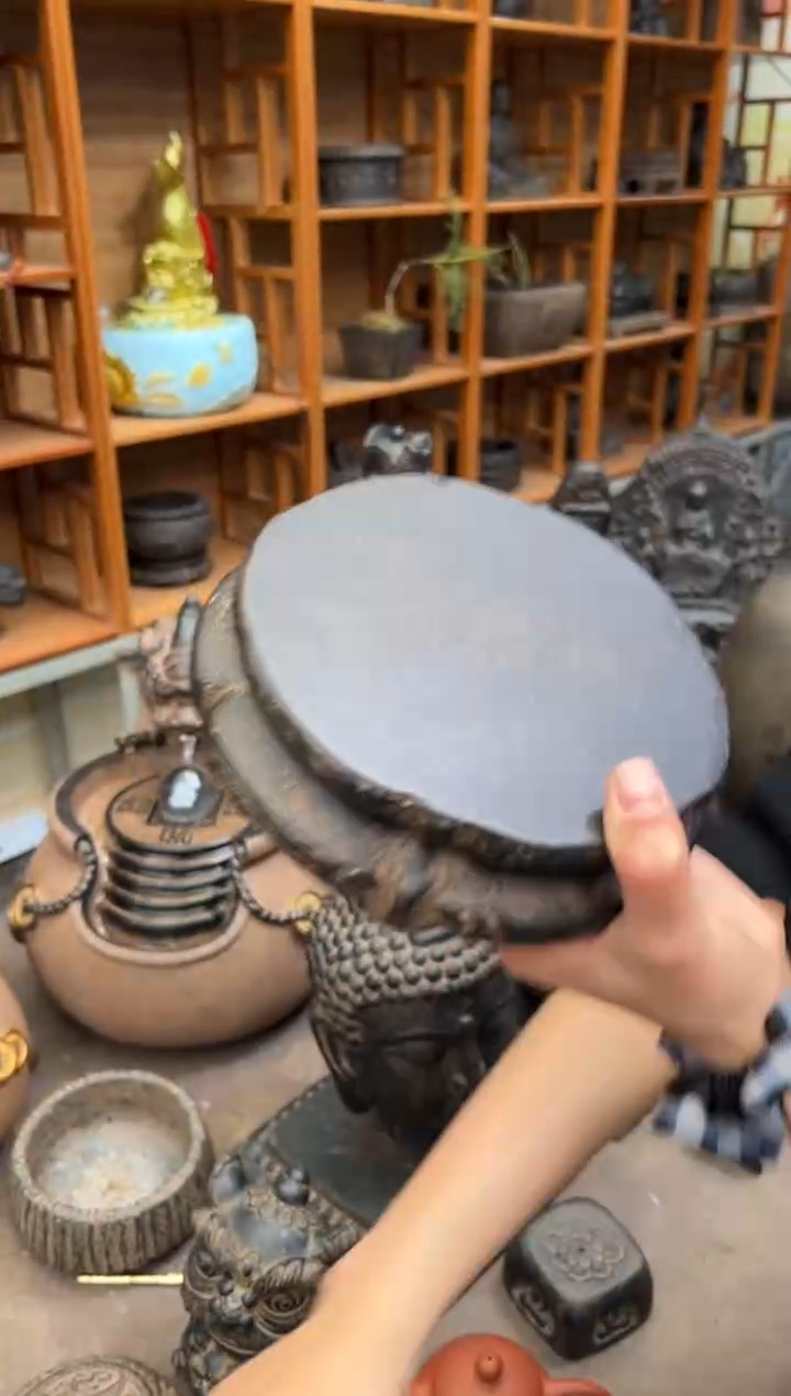 陶土【火山泥】金箍坛底座