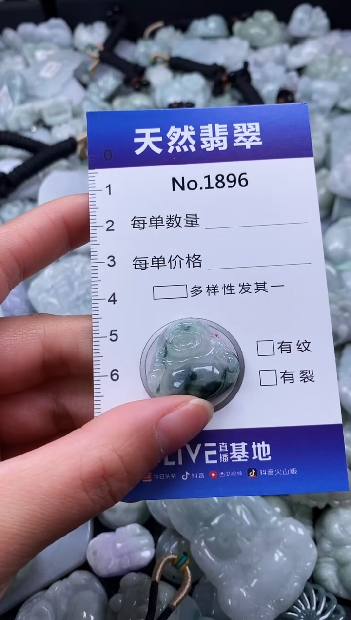 【闪购商品】翡翠颈饰未镶嵌缅甸A货翡翠1896