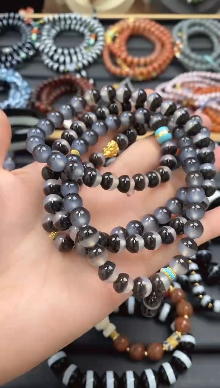 【闪购商品】玛瑙/玉髓108粒未镶嵌108粒