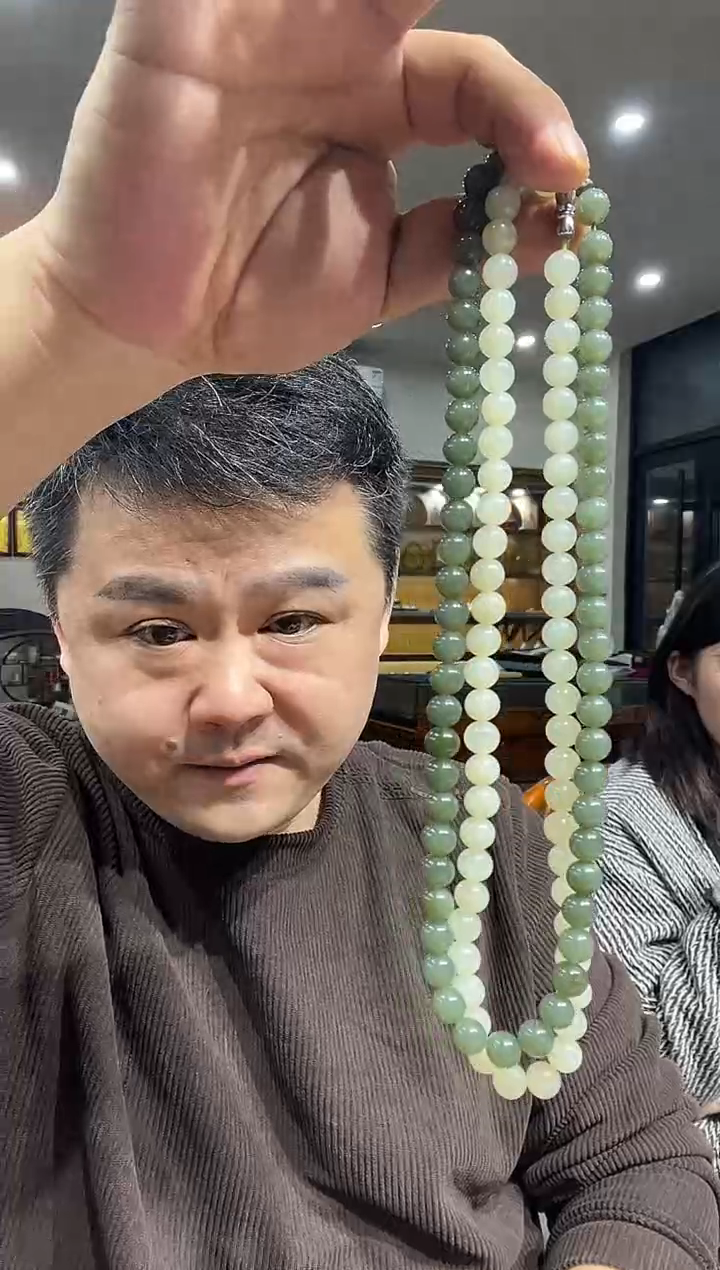 项链未镶嵌和田玉张*德项链2条