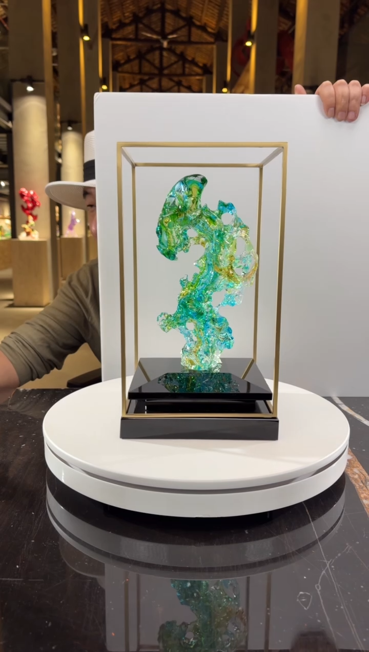 摆件0601043-101欧碧色画廊款太湖石