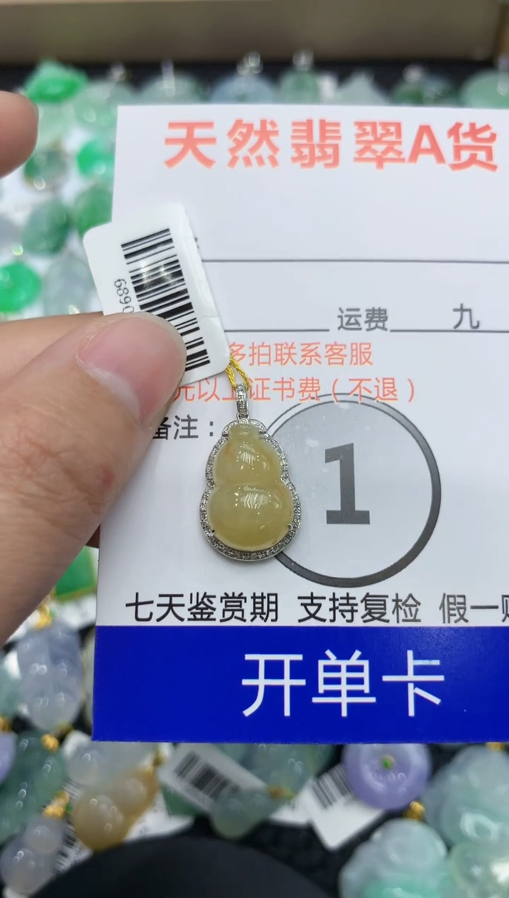 【闪购商品】翡翠颈饰18K金镶嵌111111111111