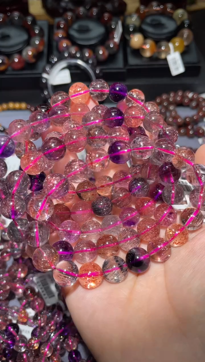 【闪购商品】水晶手链未镶嵌超七单圈10mm多样性发其一